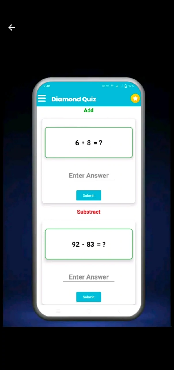 Diamond Quiz screenshot